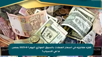 قفزة مفاجئة في أسعار العملات بالسوق الموازي اليوم 1-8-2025 بمصر.. ما هي الأسباب؟